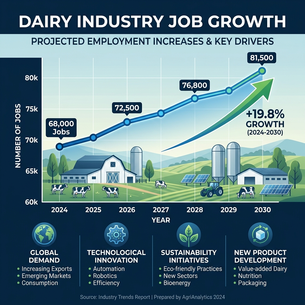 Dairy Jobs Growth Infographic 2026